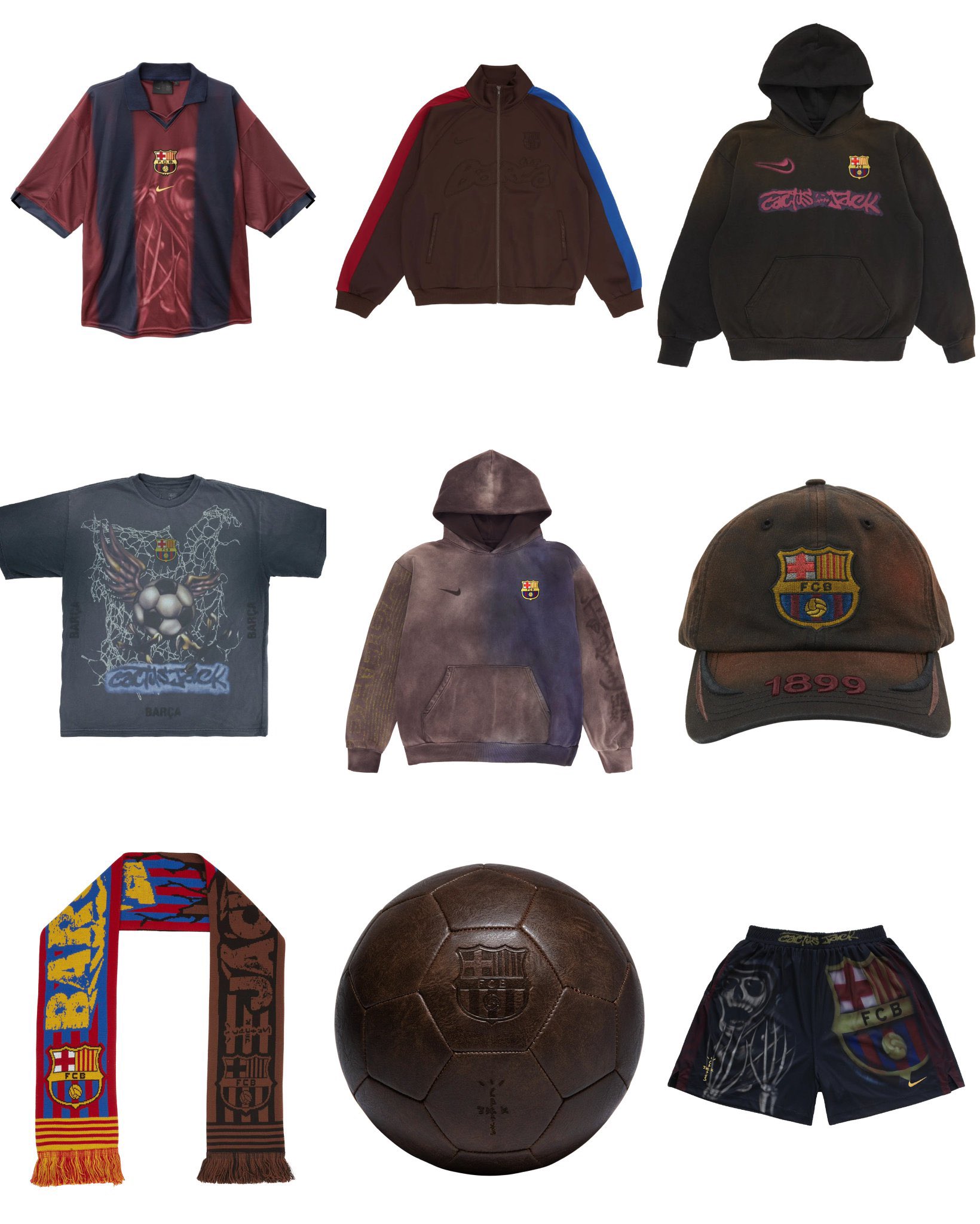 Travis Scott × FC Barcelona キャップ 1899 Travis Scott Cactus Jack