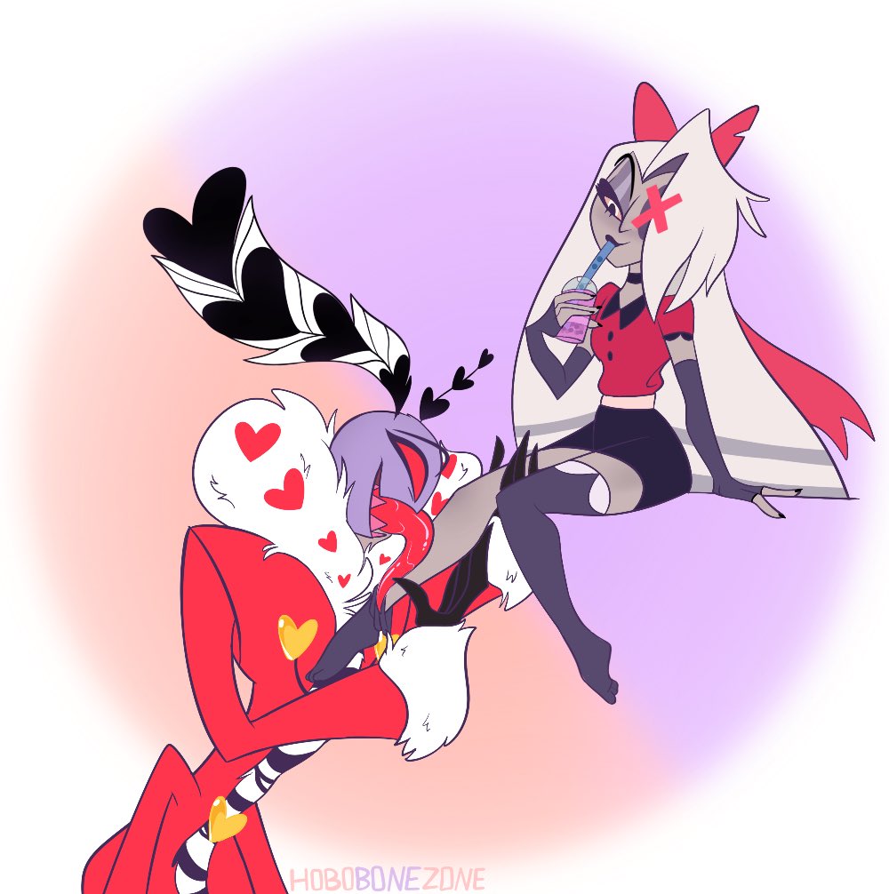 HoboBoneZone's tweet image. That’s just how he says hello, he don’t bite❤️

#hazbinhotelvalentino #hazbinhotelvaggie