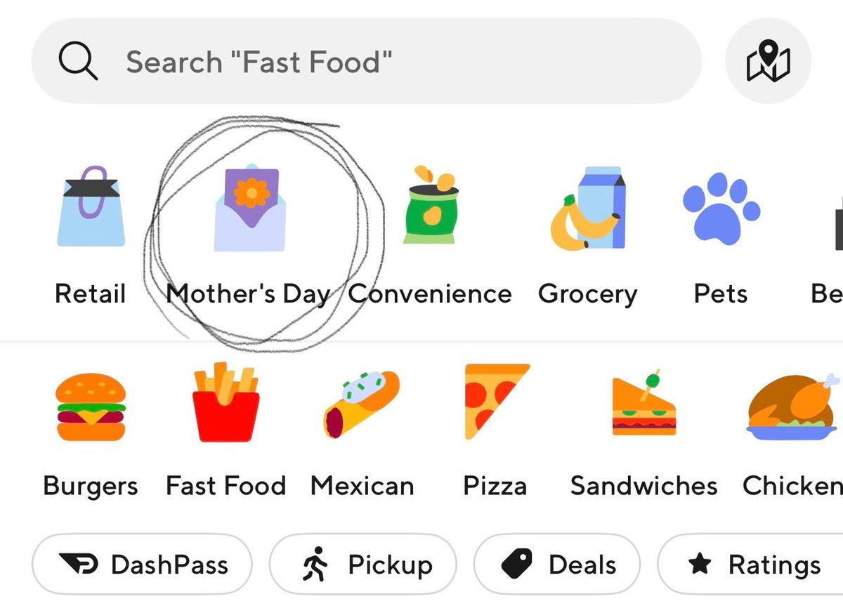 🙌 Reminder To Click The Mother’s Day Tab On Top Of The Home Page. You Must Order Flowers In Your First Order To Receive The $75 Off Discount On The Double Dash Order.

❌ DashPass Free Trial Doesn’t Seem To Work For $75 Off Offer. Non-DashPass Members Receive $50 Off Instead.