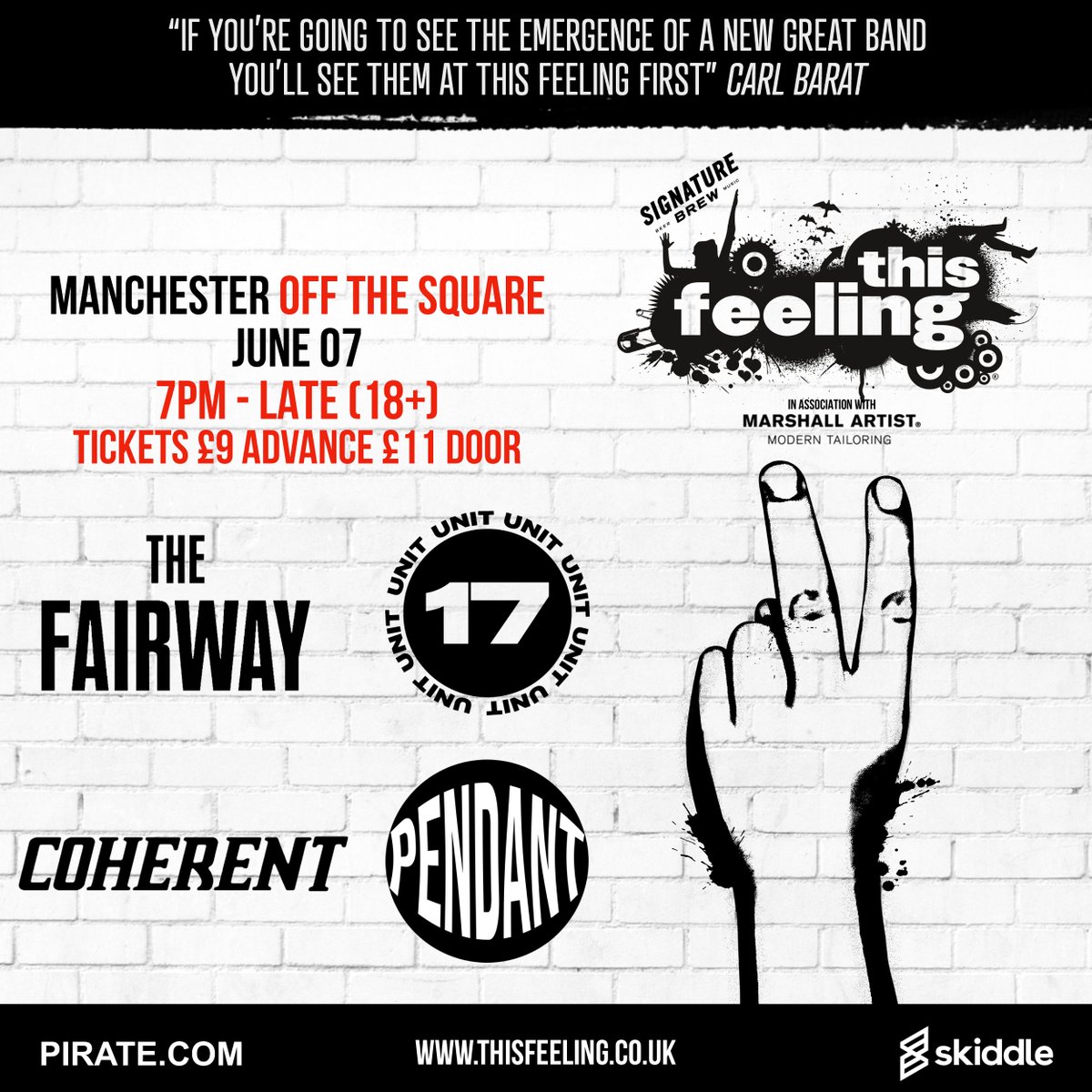 This Feeling (@this_feeling) on Twitter photo Just announced 🎸June 07 Manchester Off The Square
w/ <a href="/thefairwayband/">The Fairway</a> Unit 17, Coherent & Pendant
🎟️ skiddle.com/e/40993753 Just announced 🎸June 07 Manchester Off The Square
w/ <a href="/thefairwayband/">The Fairway</a> Unit 17, Coherent & Pendant
🎟️ skiddle.com/e/40993753