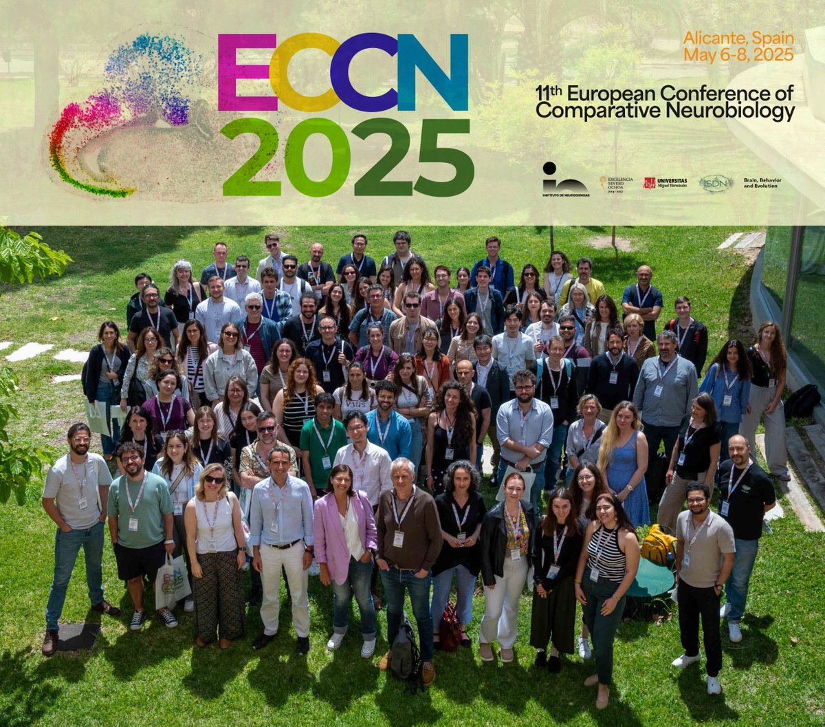 Over 100 scientists gathered in #Alicante for #ECCN2025 to explore how nervous systems evolve across species. The 11th European Conference on Comparative Neurobiology featured cutting-edge research from around the world 👇 
in.umh-csic.es/en/over-200-ex…
#Neurobiology #BrainEvolution