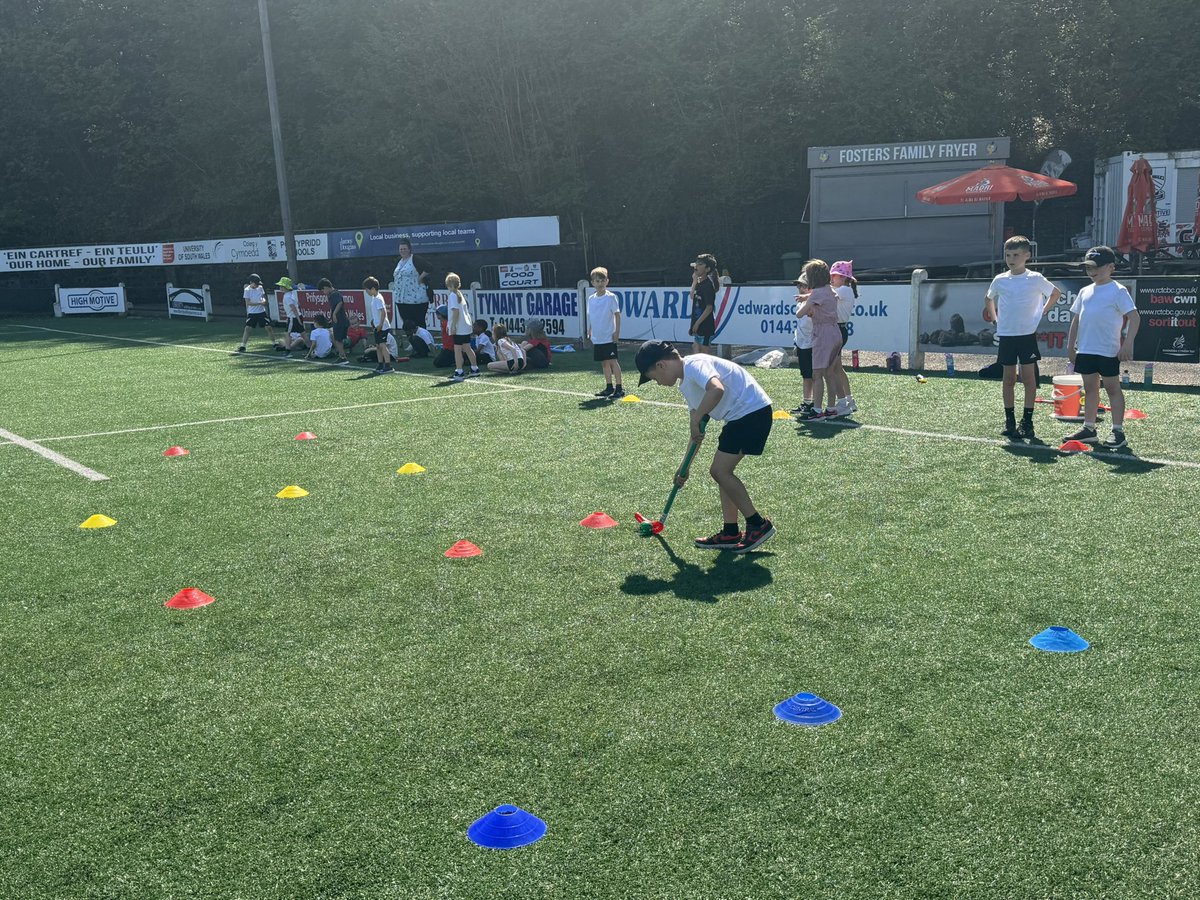 Diolch <a href="/PontypriddRFC/">Pontypridd RFC</a> for enabling us to do our PE sessions outside this Summer. The children love developing their PE skills in Sardis Road.