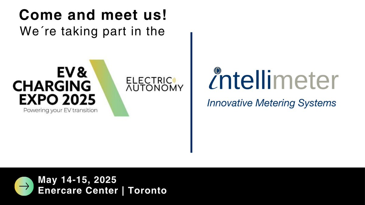Join us at the EV &amp; Charging Expo 2025 in Toronto, May 14-15!

Swing by Booth 519 to see the latest in EV metering

Save 20% on your Expo Pass with code EXPOMEETUS20

Register now: hubs.li/Q03lRvCn0