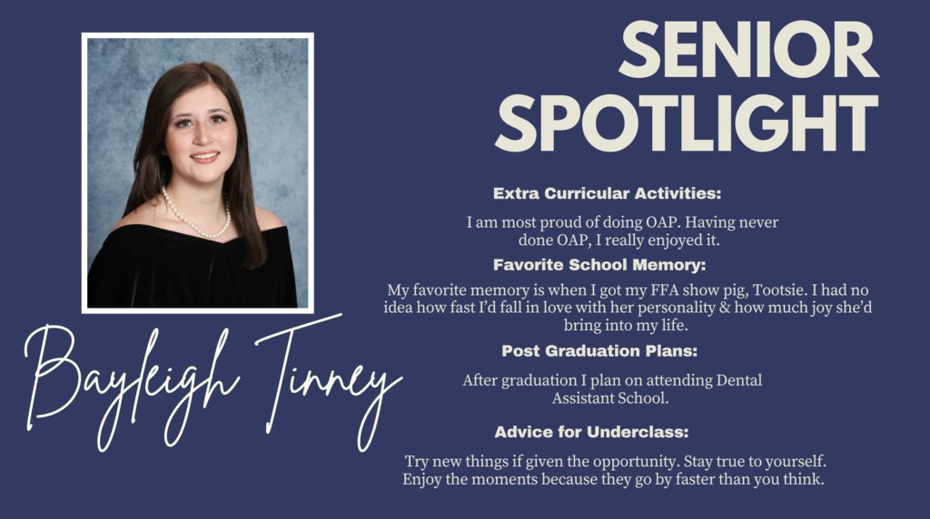 Senior Spotlight Bayleigh Tinney