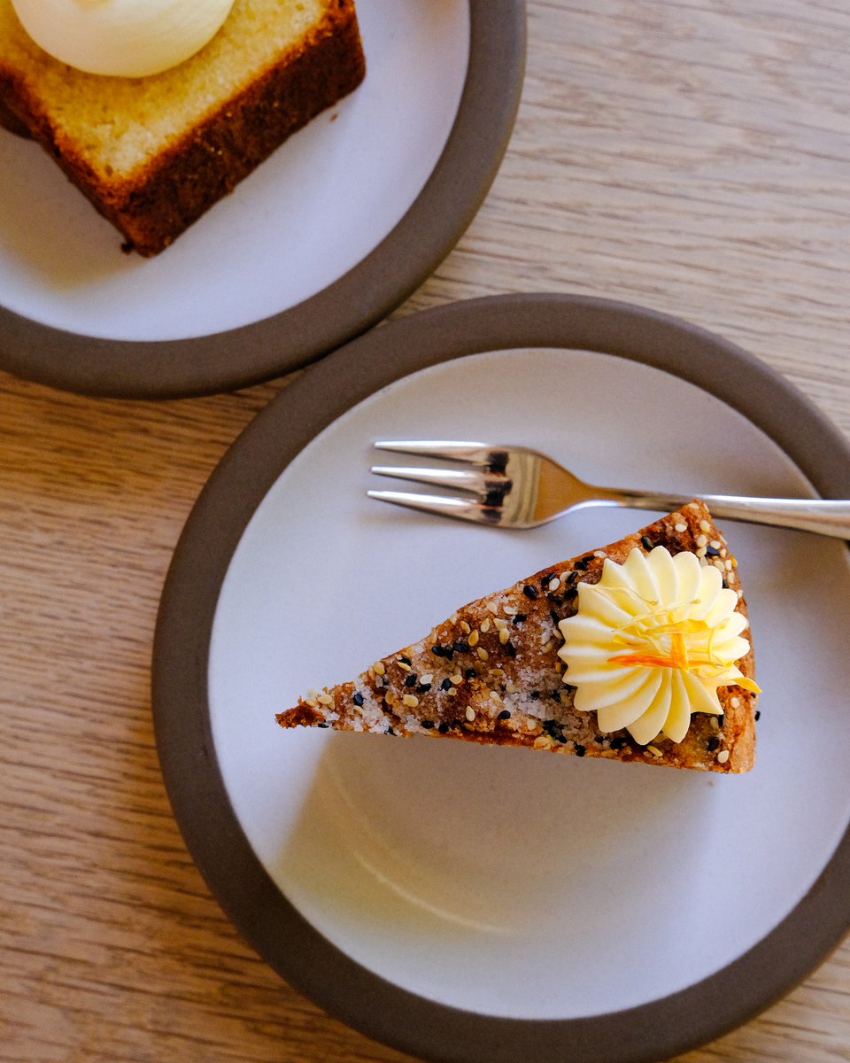 Fresh drop 🍰✨

Say hello to our new seasonal cakes:
- Zesty lemon, olive oil &amp; mascarpone
- Sesame, orange &amp; cardamom

Creamy, dreamy, and here to satisfy your dessert cravings - these flavours are in season now, but won’t be forever.
Catch them while it’s their time to shine!