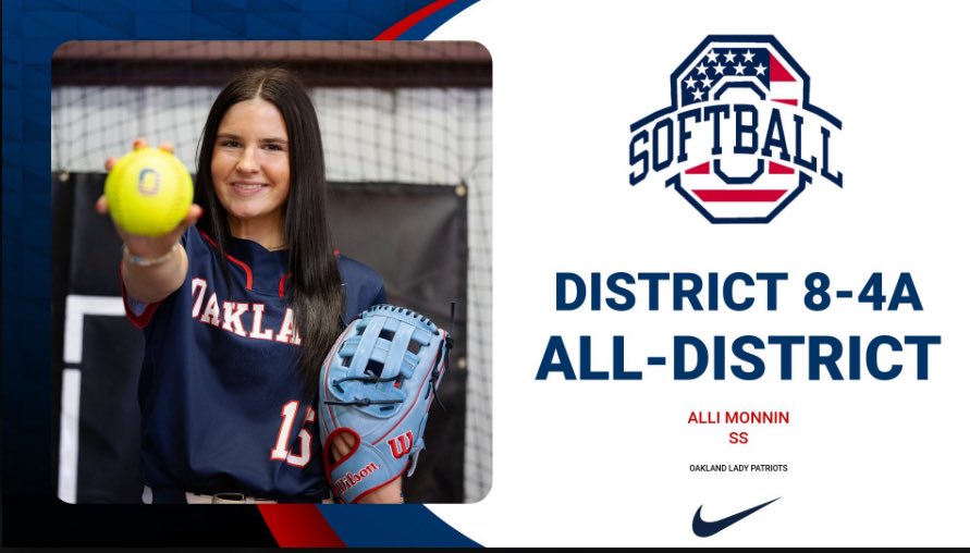 Oakland High School Softball (@sb_ohspats) on Twitter photo Congrats to 🅾️ur All-District players!
Kyleigh Higgs-Co-MVP
Taylor Minnick-Pitcher of the Year
Chloe Aaron-Defensive Player of Year
Jada Ellison-Offensive Player of year
All-District:
Bella Kirby
Allie Monnin
Addison Peay
Jazmyne Watkins
<a href="/OaklandRCS/">Oakland High School</a> Congrats to 🅾️ur All-District players!
Kyleigh Higgs-Co-MVP
Taylor Minnick-Pitcher of the Year
Chloe Aaron-Defensive Player of Year
Jada Ellison-Offensive Player of year
All-District:
Bella Kirby
Allie Monnin
Addison Peay
Jazmyne Watkins
<a href="/OaklandRCS/">Oakland High School</a>