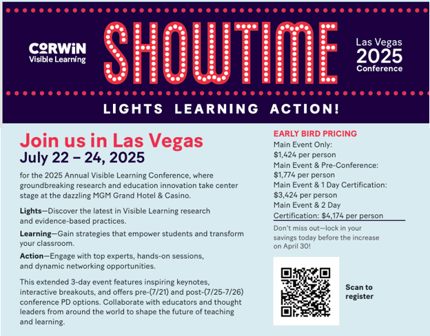 JOIN US FOR THIS AMAZING EVENT!
I will be presenting Using Artificial Intelligence (AI) to strengthen high effect size strategies in the classroom on 7/24/25 10:00 AM - 11:30 AM PT. I would love to see you there! <a href="/CorwinPress/">Corwin</a> <a href="/AVL2025/">Sang Petualang</a>