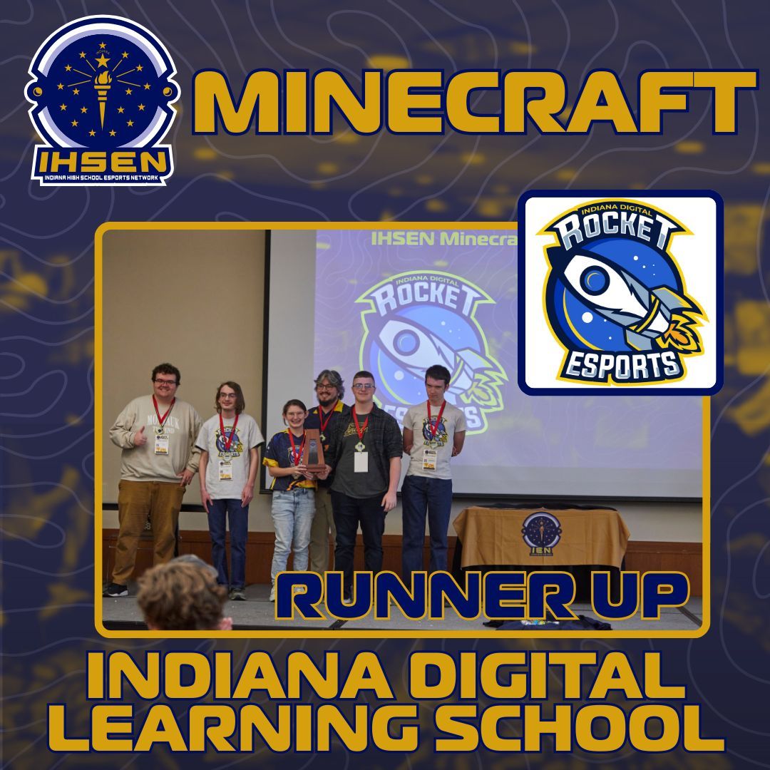 One last championship announcement!  Congratulations to the IEN 2025 Minecraft Bed Wars State Champion and Runner Up!