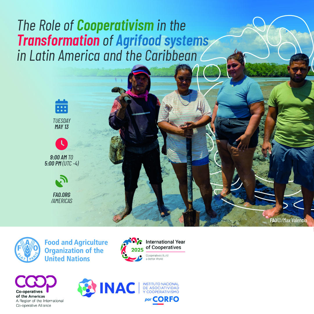 🗓️ May 13 | ⏰ 09:00 (UTC-4)

🤔 Why is it important to strengthen cooperatives?

Discover their impact and significance in transforming agrifood systems in the region.

Follow the event 👉 bit.ly/3Z3PrQG

 #CooperativesBuildABetterWorld #IYC2025