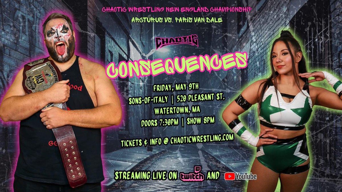 Paris Van Dale (@theparisvandale) on Twitter photo Tonight is my first singles match in <a href="/ChaoticWrestlin/">Chaotic Wrestling</a> since June 2024.
Zero distractions or excuses it’s time to gain some gold. Tonight is my first singles match in <a href="/ChaoticWrestlin/">Chaotic Wrestling</a> since June 2024.
Zero distractions or excuses it’s time to gain some gold.
