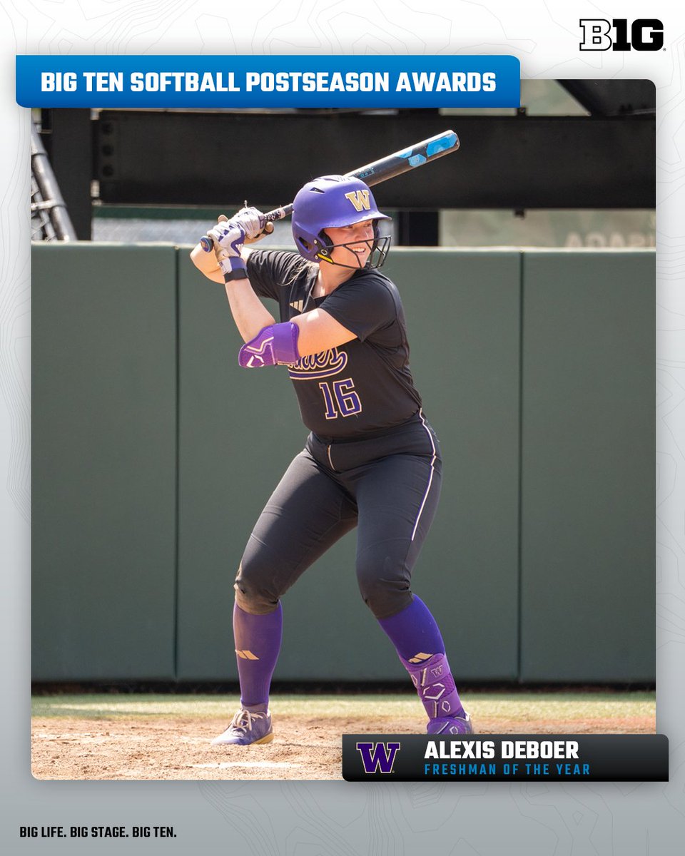 🥎 #B1GSoftball Postseason Awards 🥎

Freshman of the Year: Alexis DeBoer, <a href="/UWSoftball/">Washington Softball</a>

🔗 bit.ly/3F4ymzr