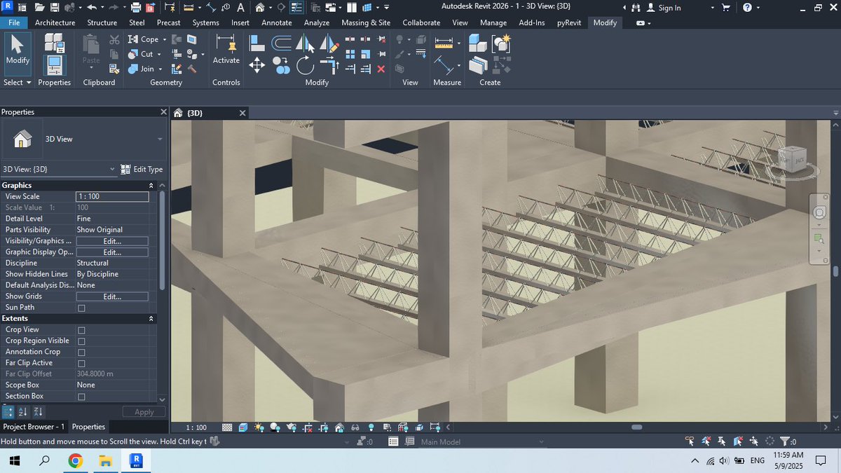 1992ayz's tweet image. The design of the beam and rebar layout has been done parametrically using Revit software.
#AutodeskRevit  #structures #BIM #StructuralDesign #ParametricModeling #EngineeringInnovation