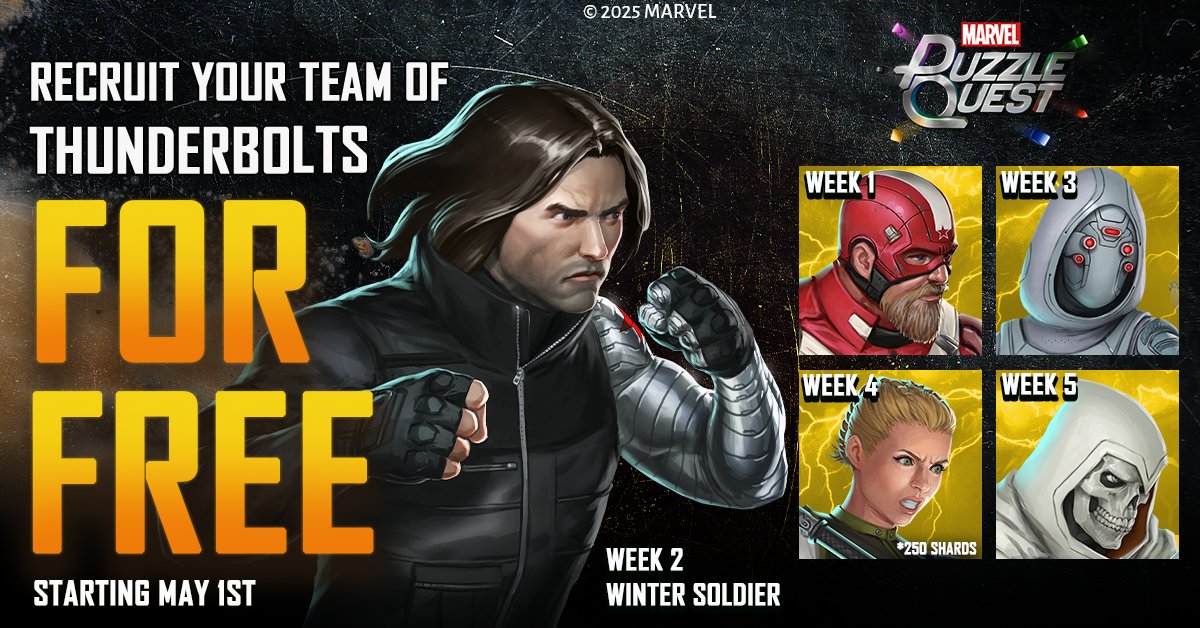 Have you formed your Thunderbolts team yet? Keep logging in each week to recruit a new Super Powered misfit!