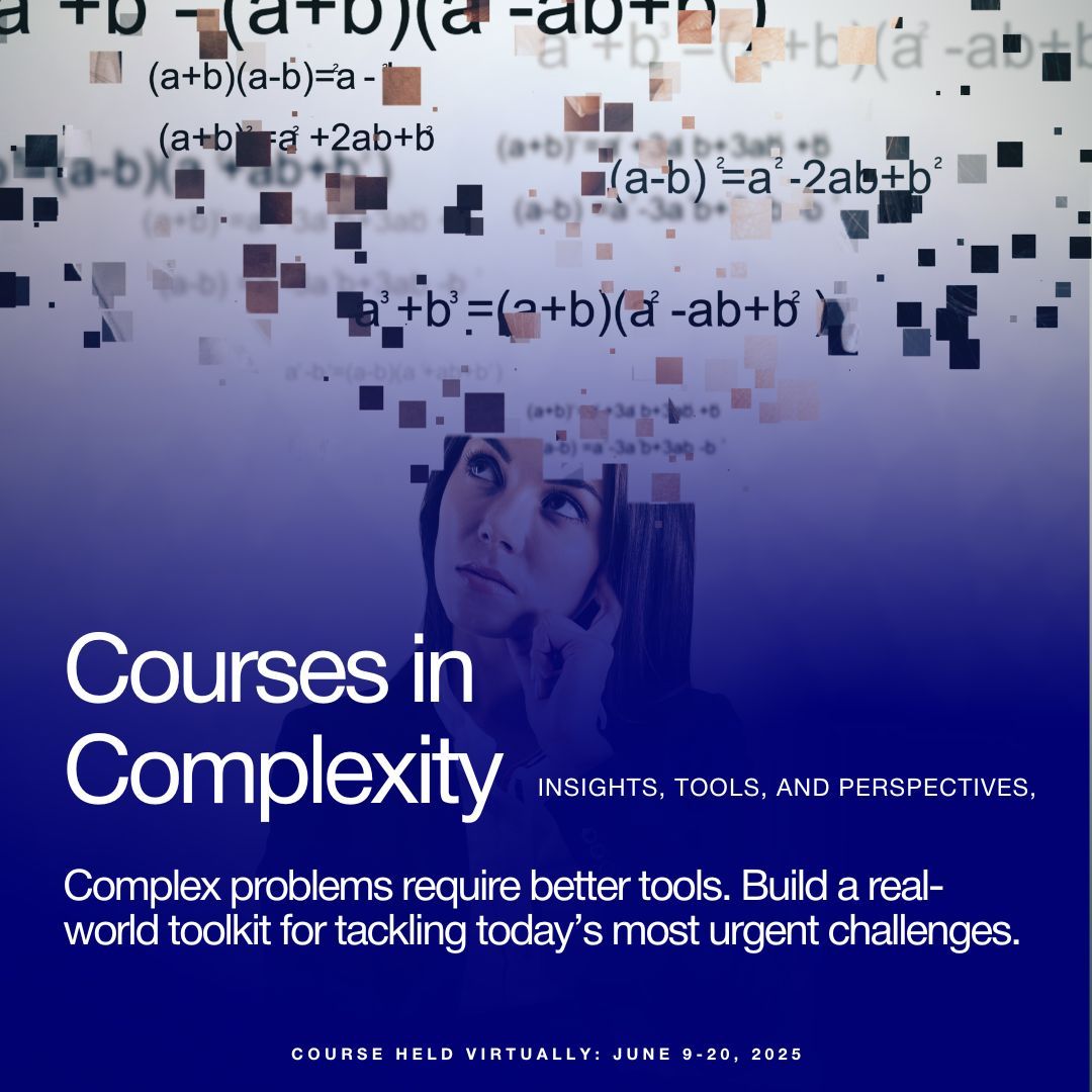 From economics and urban planning to climate policy, complexity science provides the frameworks needed to model, predict, and act within interconnected systems.

Register today and use code Complexityonline25% at checkout to access network pricing.
 necsi.edu/concepts-and-a…