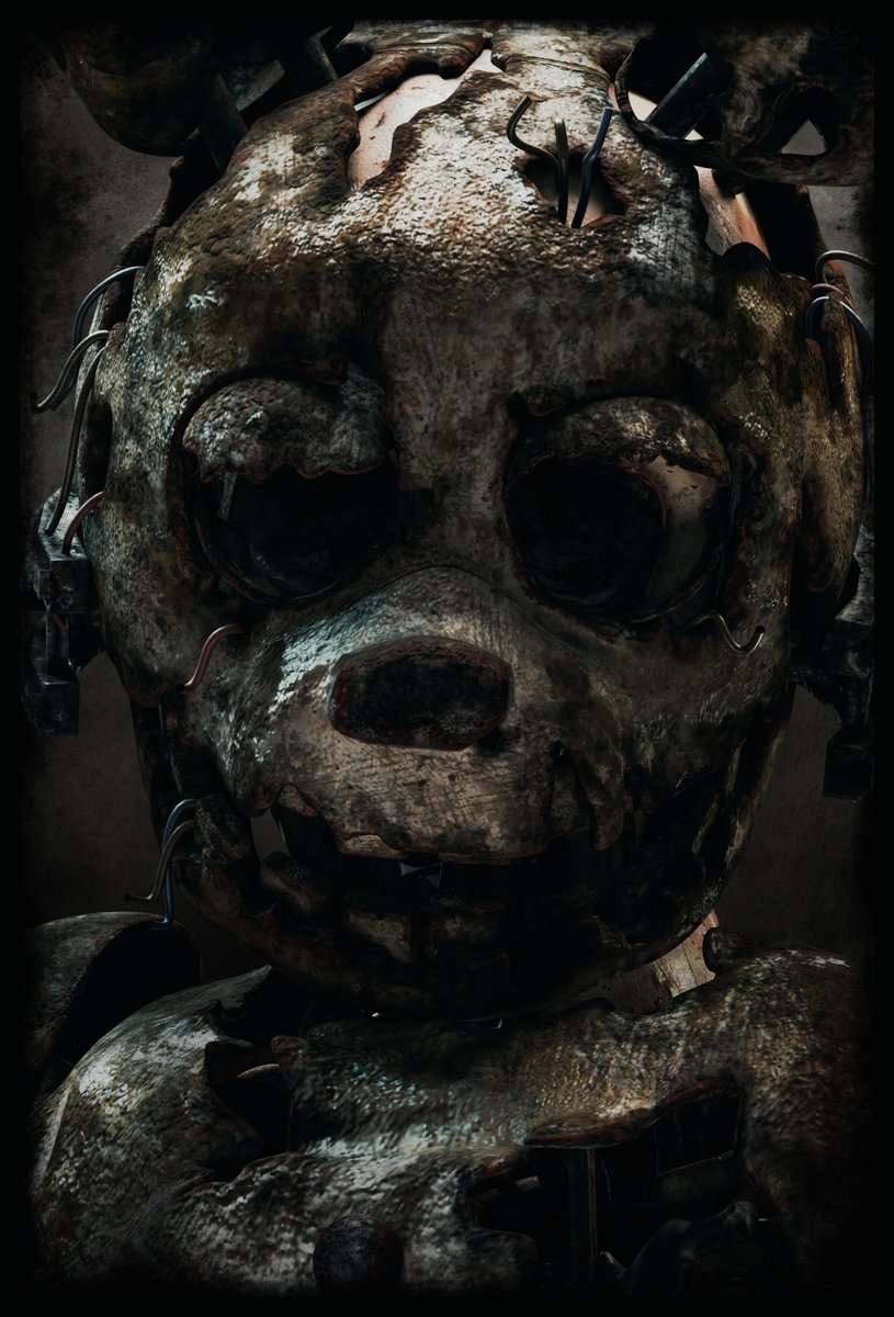 Reposting my old #springtrap portrait for #DeadbyDaylight x #FNAF  chapter