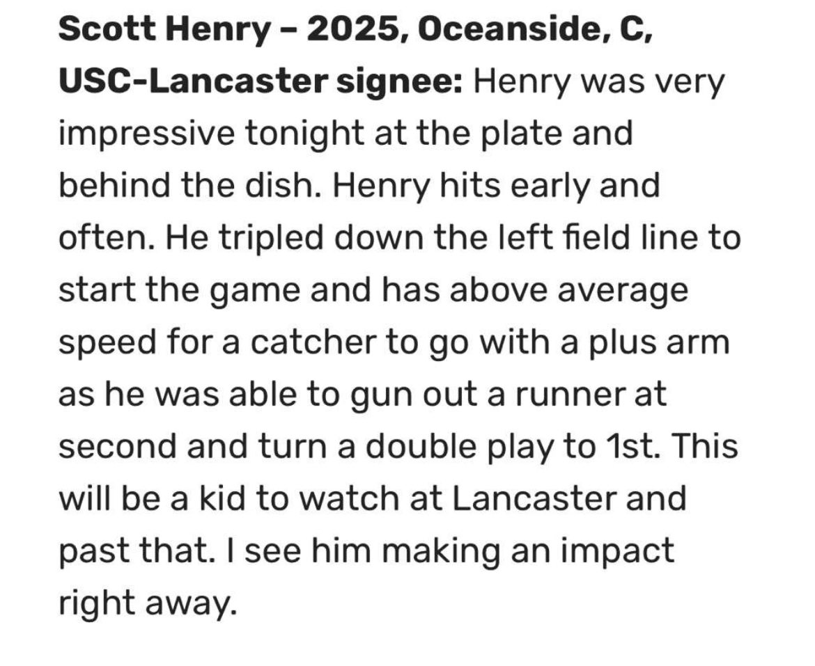 Scottyhenry34's tweet photo. Went 2-4 in last nights game with a triple, walk-off double and caught stealing. 
@Landshark_Base @abeisbolcoach @a_shreiner49 @diamondprospect https://t.co/lC8V1p34mt