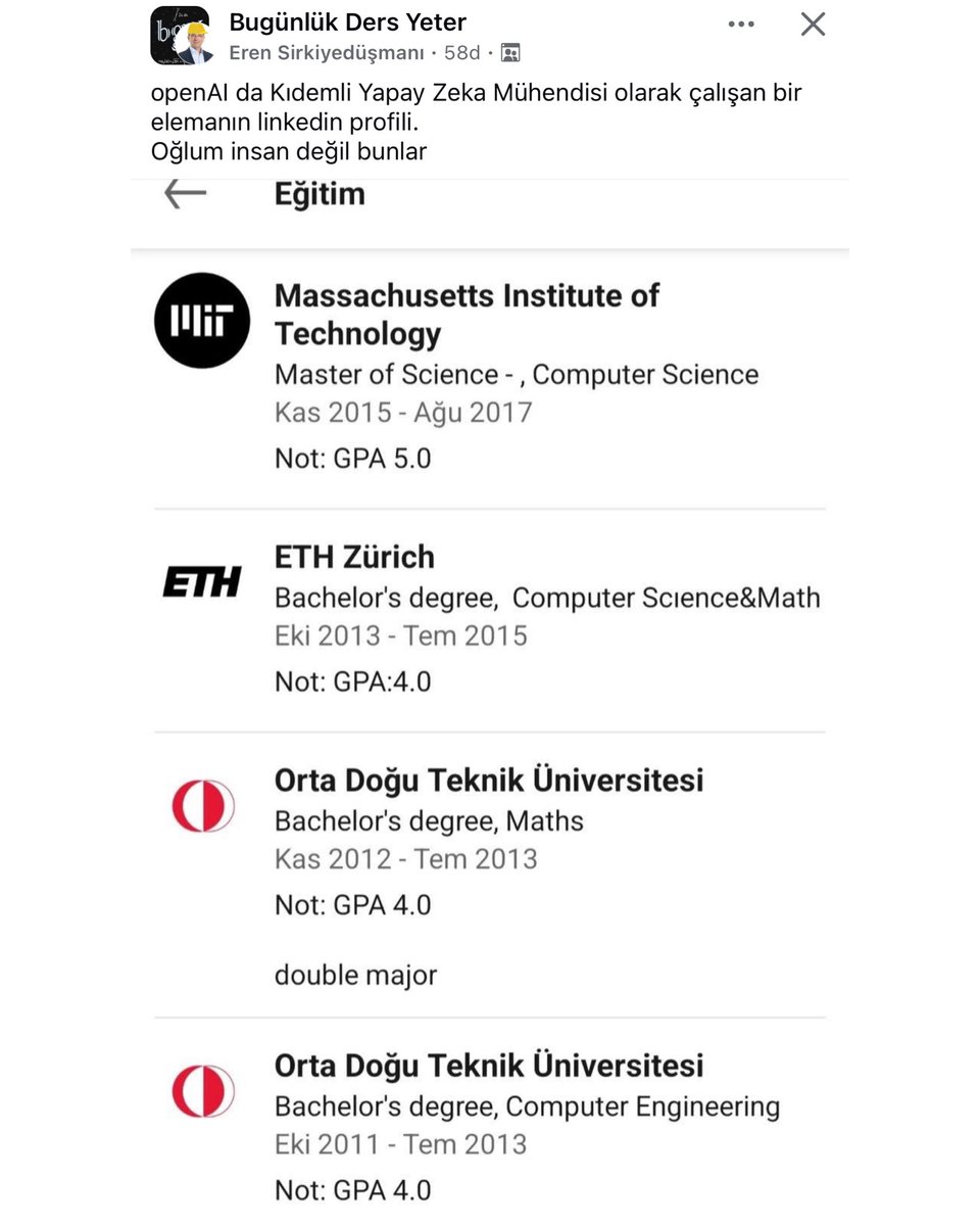 bgyetherr's tweet image. son okudugu uni dunyanın en iyisi gpa yine 5 yapmis