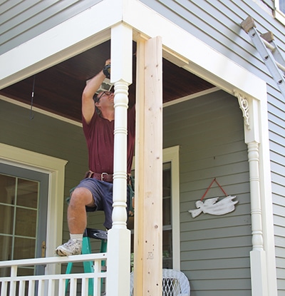 Structural Porch Column Rot Repair - If you have a rotted structural porch post, you can either replace the column or repair it; on this project, we chose to repair the column. extremehowto.com/structural-por…