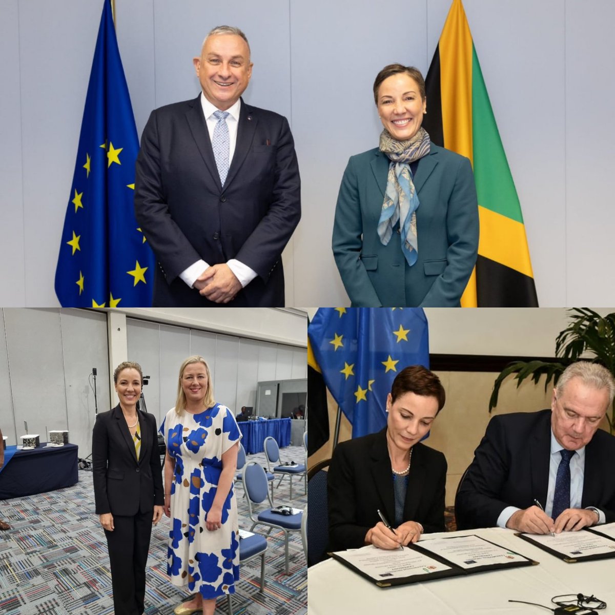 Today it's a great pleasure to express best wishes to the European Union and its Member States on the commemoration of the 75th anniversary of the Schuman Declaration, which started the EU’s journey toward lasting peace and effective political and economic cooperation.
As Jamaica