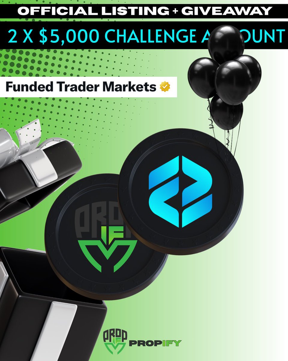 PROPIFY (@propifytrading) on Twitter photo Today is our first listing <a href="/FTMarketslive/">Funded Trader Markets</a> and GIVEAWAY 🎁
Rules:
🖌️Follow: <a href="/FTMarketslive/">Funded Trader Markets</a> <a href="/PropifyTrading/">PROPIFY</a>
🖌️ Like, Retweet and Tag 3 friends
Winners will be announced in 3 days! 💚
PROPIFY is launching soon! Today is our first listing <a href="/FTMarketslive/">Funded Trader Markets</a> and GIVEAWAY 🎁
Rules:
🖌️Follow: <a href="/FTMarketslive/">Funded Trader Markets</a> <a href="/PropifyTrading/">PROPIFY</a>
🖌️ Like, Retweet and Tag 3 friends
Winners will be announced in 3 days! 💚
PROPIFY is launching soon!