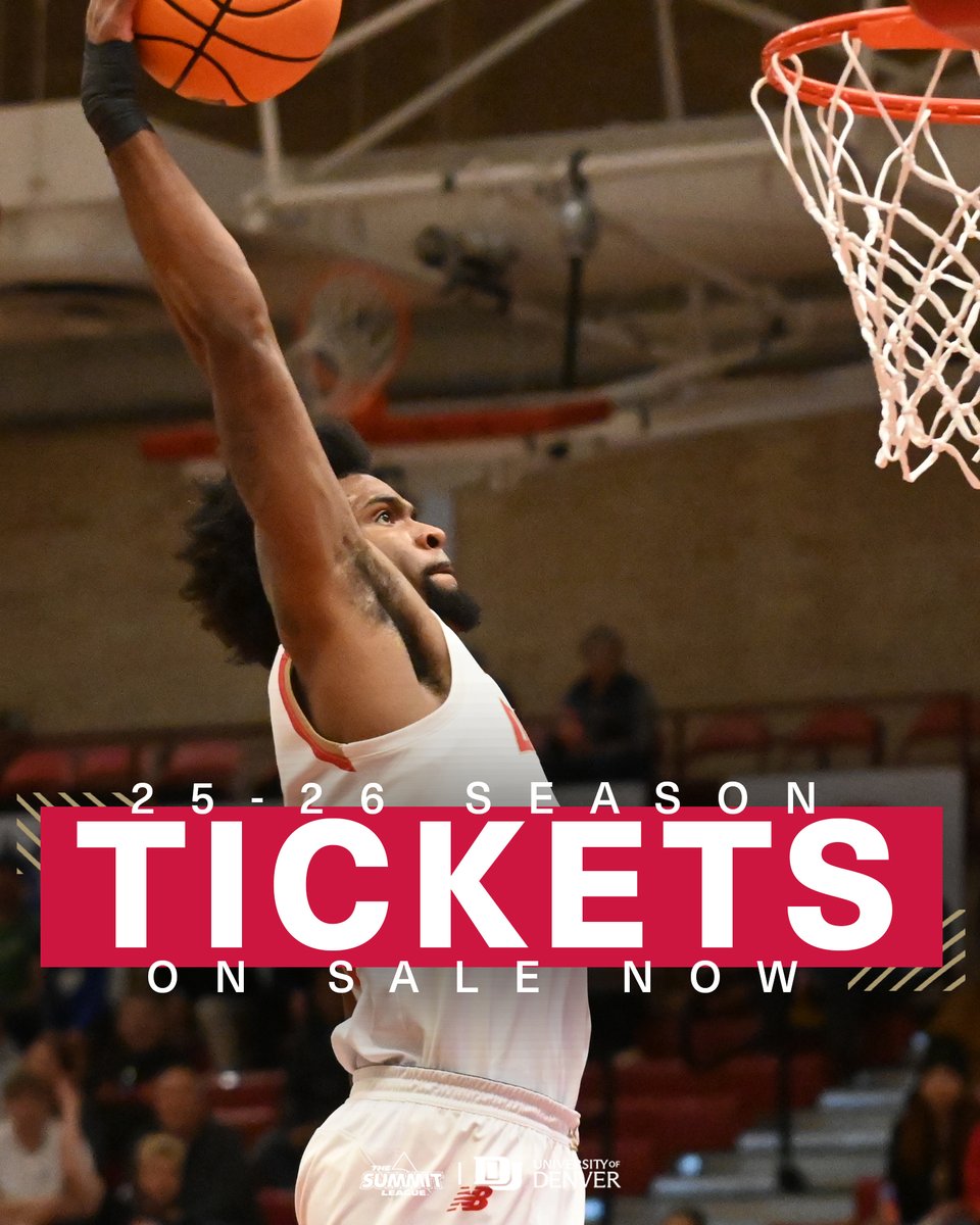 Ready to throw down in a new era of Denver Men's Basketball this November.

Get your season tickets today.
🎟️: bit.ly/3TfZnUo
#GoPios