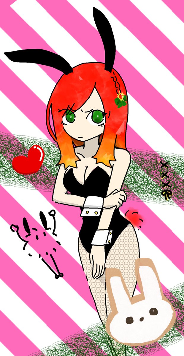 夜更かしして描いたもの　バニー👯‍♀️