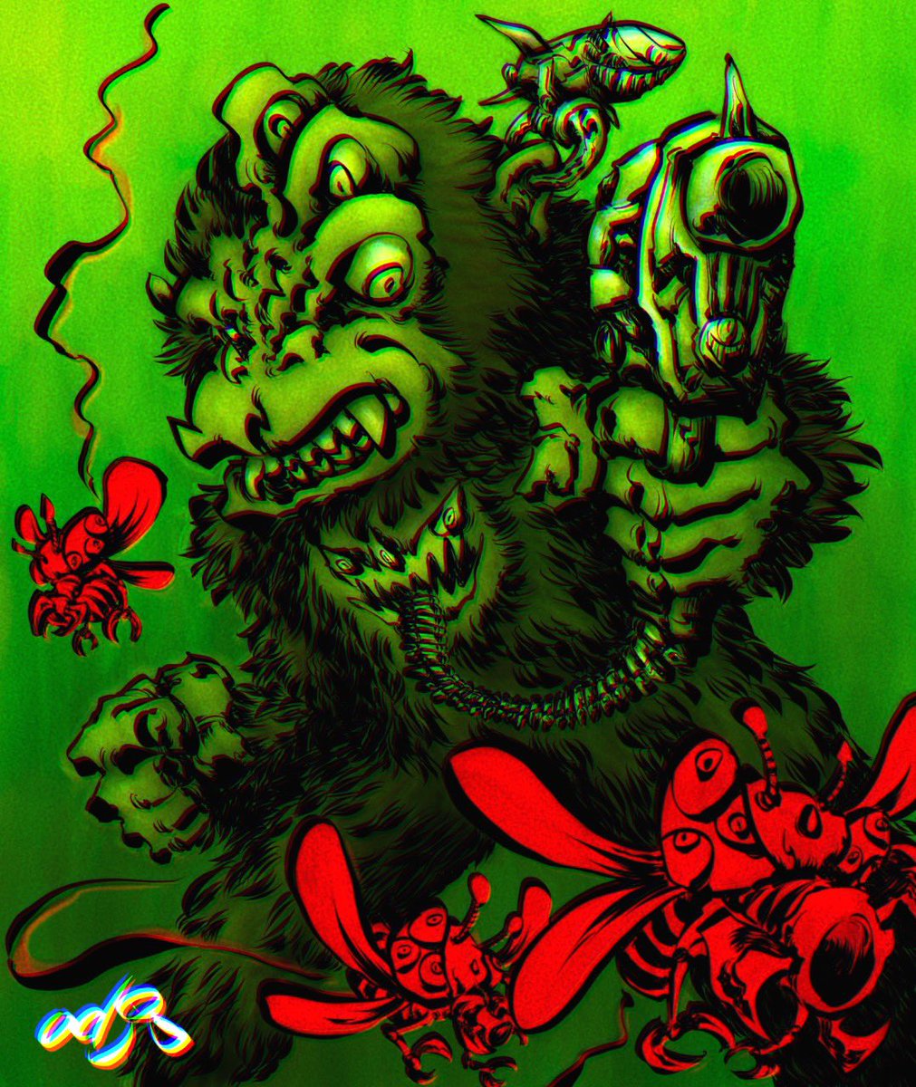 odj80e's tweet photo. #art #artwork #drawing #draw #illustration #イラスト #Monster #Monsterart https://t.co/fPMEPnrYPE