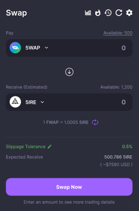 5ire5wap's tweet photo. Soon, you'll be able to swap $5IRE easily and in a fully decentralized way on @5ireChain Mainnet — no middlemen, no limits, just pure control over your assets.

Get ready for a smoother, smarter DeFi experience.

Coming soon. Stay tuned.
#5IRE #DeFi #DEX https://t.co/RvGLmaQHQ7
