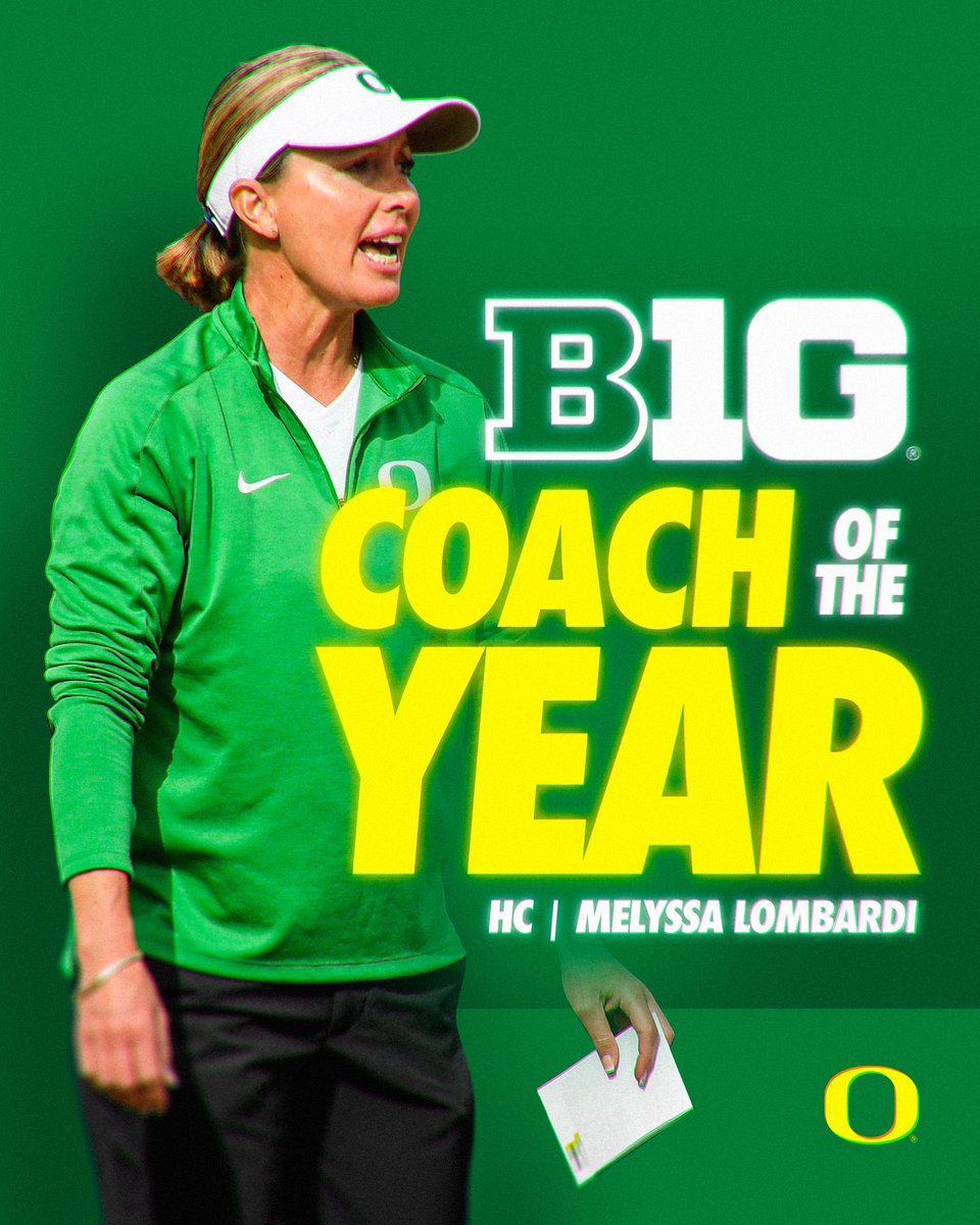 Oregon Softball (@oregonsb) on Twitter photo Best in the B1G.
<a href="/MelyssaLombardi/">Melyssa Lombardi</a> is the 2025 Big Ten Coach of the Year!
#GoDucks | #Version7 Best in the B1G.
<a href="/MelyssaLombardi/">Melyssa Lombardi</a> is the 2025 Big Ten Coach of the Year!
#GoDucks | #Version7
