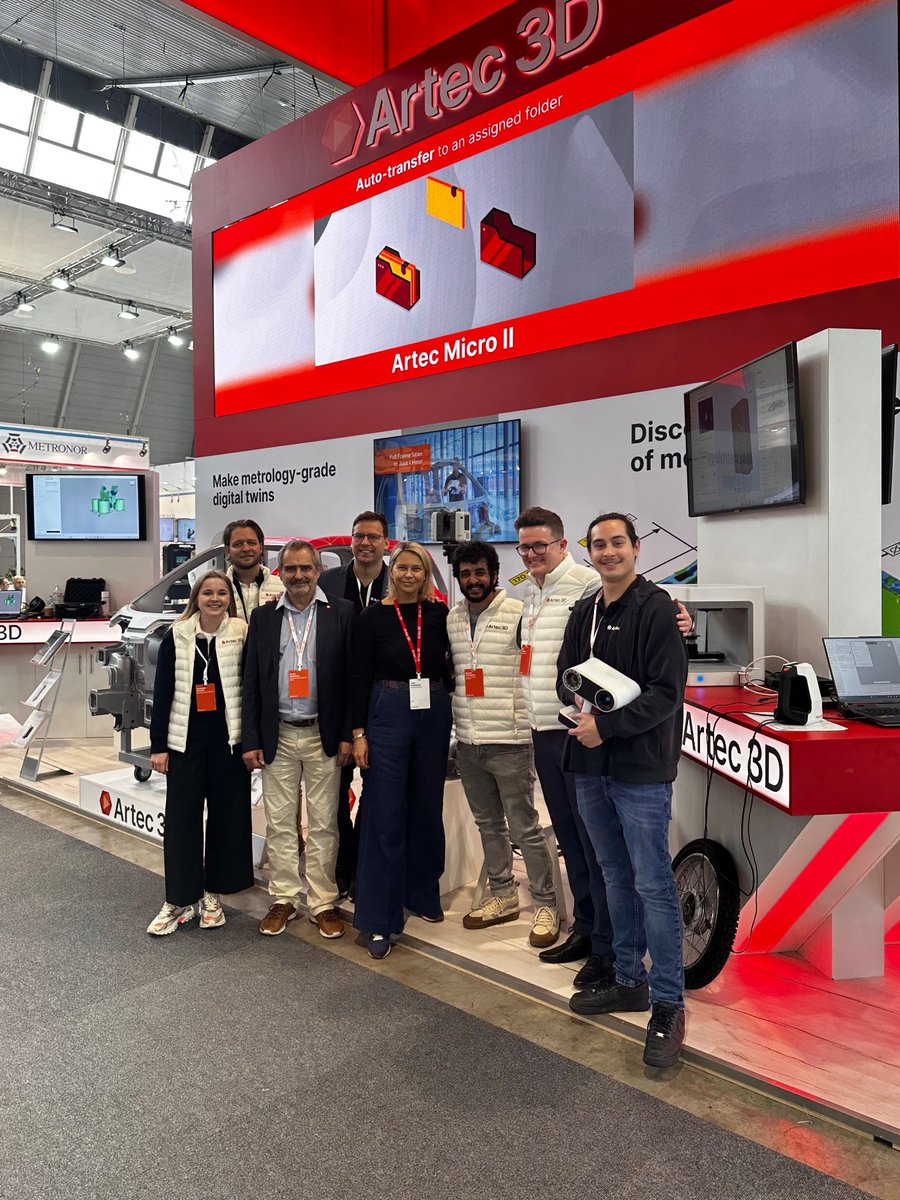 Artec3DScanners's tweet image. #Control2025 — wrapped and recorded!

Huge thanks to our booth dream team: Geomagic for bringing Control X brilliance, and Artec Ambassador KLIB for the local 3D scanner mastery.

Here&apos;s to raising the bar in metrology, together. See you at the next one!