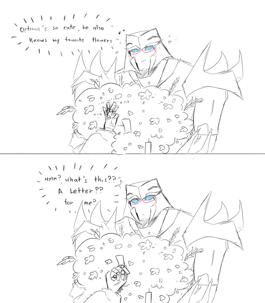 ClarityVila's tweet image. Comic from that pose , sg Optimus is usually polite with his blue bird 

#megop #opmeg #maccadams #tfp