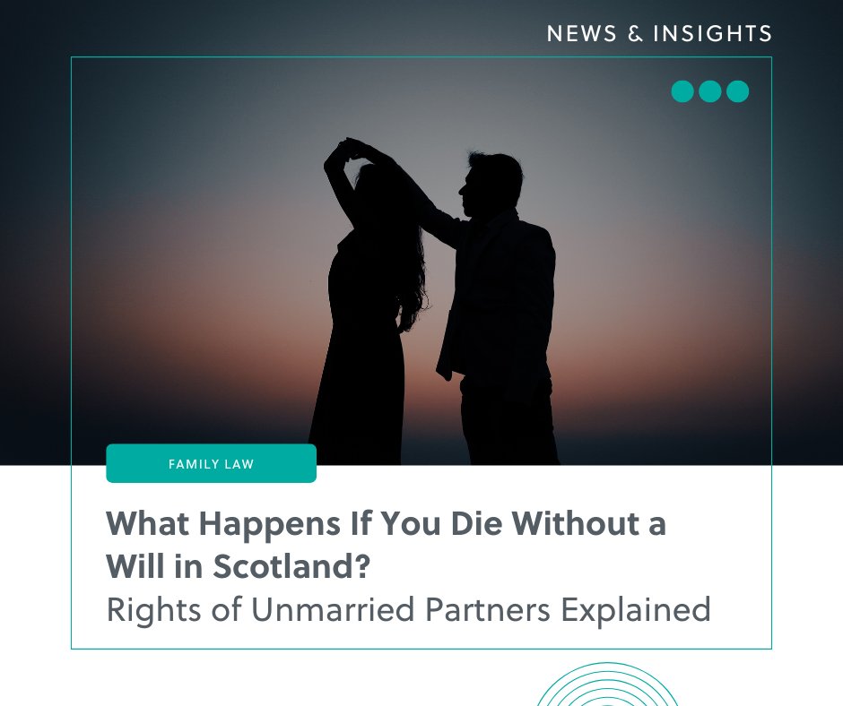 Liam Payne died without a will—leaving his partner with no automatic rights. In Scotland, cohabiting partners must claim for a share.
Talk to our award-winning Family Law team.
👉  ow.ly/yvzU50VQ9jv