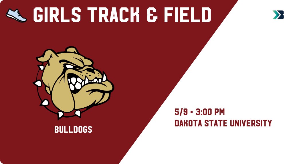 Girls Track &amp; Field (Varsity) Meet Day! - Check out the event preview for the Milbank Bulldogs. It starts at 3:00 PM and is at Dakota State University Athletics Dan Beacom Track and Soccer Complex. gobound.com/sd/sdhsaa/girl…