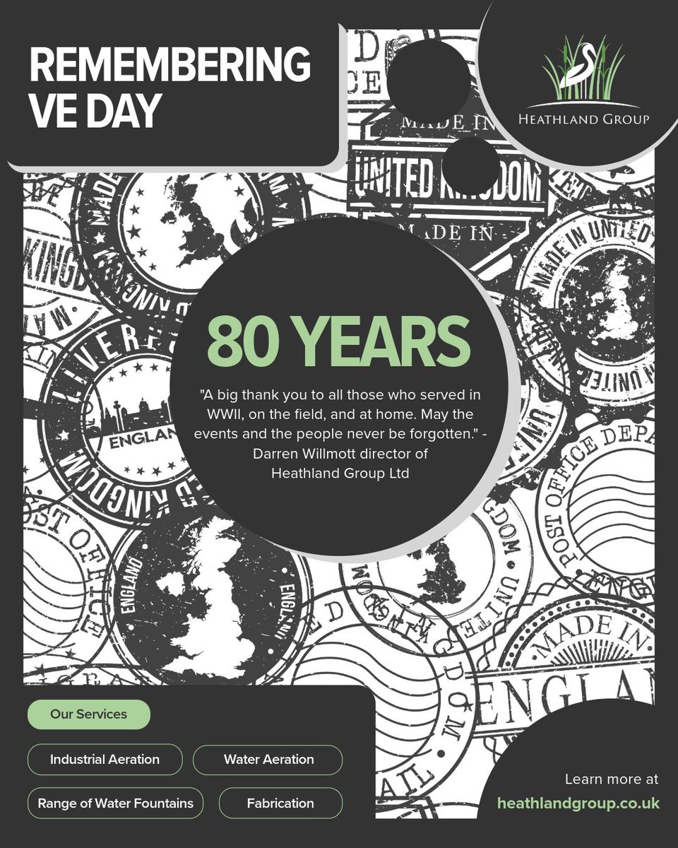 80 years since VE Day. A few words from out director, Darren:

"A big thank you to all those who served in WWII, on the field, and at home. May the events and the people never be forgotten."