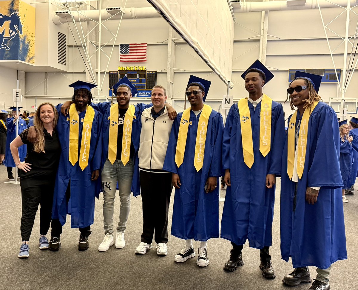 Megan (Snelling) Soileau (@megan_soileau) on Twitter photo Today was a special one! 🤠🏀🎓
No doubt this group took some extra energy & encouragement but I am beyond proud of my big guys!
Thank you <a href="/McNeeseMBB/">McNeese Men’s Basketball</a> & Will Wade for dealing with me & sticking with me to the very end! Officially, Bayou Bandits the College Graduates! 💙 Today was a special one! 🤠🏀🎓
No doubt this group took some extra energy & encouragement but I am beyond proud of my big guys!
Thank you <a href="/McNeeseMBB/">McNeese Men’s Basketball</a> & Will Wade for dealing with me & sticking with me to the very end! Officially, Bayou Bandits the College Graduates! 💙