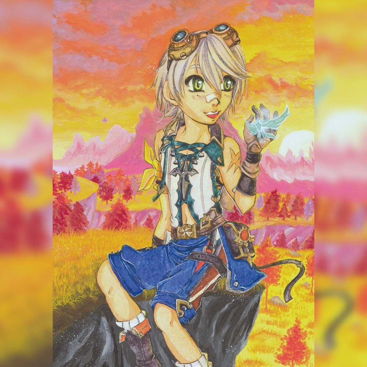 Enatis ๐ (@enatis_artworks) on Twitter photo This was my entry for genshinimpact_artbookproject (insta) done in December 2023. 
Bennett, my favorite Genshin character (โ >โ โฝโ <โ )โ ๏พ  
I used various watercolor brands and Talens gouache for the background.
#Genshin #Genshinlmpact #bennett #fanart #traditionalart This was my entry for genshinimpact_artbookproject (insta) done in December 2023. 
Bennett, my favorite Genshin character (โ >โ โฝโ <โ )โ ๏พ  
I used various watercolor brands and Talens gouache for the background.
#Genshin #Genshinlmpact #bennett #fanart #traditionalart