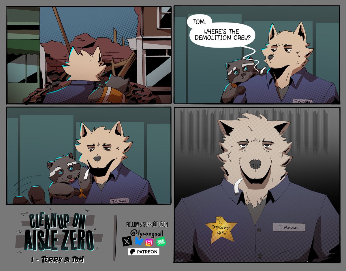 Lycangnoll's tweet photo. Reformatted the #webtoon into a social media friendly format.
1 - Terry & Tom, the rest are on webtoons here https://t.co/tfvRQwxHx3
#webcomic #comic #furryartwork #furryfandom #furry #COAZ #cleanuponaislezero https://t.co/9BSA62cRU9