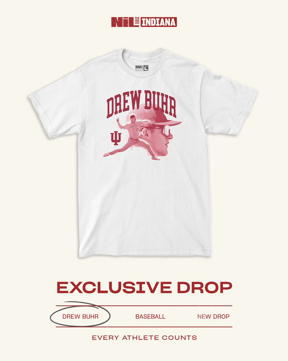 ‼️DREW BUHR EXCLUSIVE MERCH‼️

Go check it out! 
indiana.nil.store/collections/dr…
