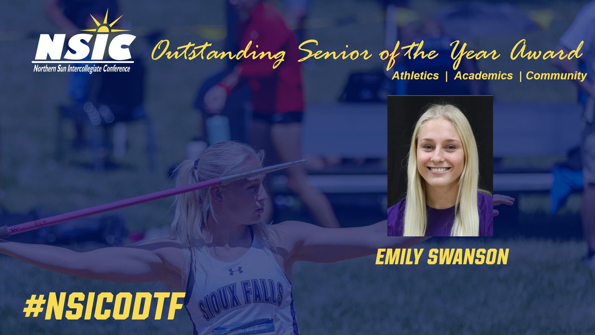 NSIC (@northernsunconf) on Twitter photo Congrats to <a href="/USFCougars_/">USF Cougars</a> Emily Swanson on earning the NSIC Outstanding Senior of the Year Award in women's outdoor track & field!
#YourTimeToShine <a href="/USFCougarsXCTF/">USF Track & Field/CC</a> #NSICODTF
northernsun.org/news/2025/5/8/… Congrats to <a href="/USFCougars_/">USF Cougars</a> Emily Swanson on earning the NSIC Outstanding Senior of the Year Award in women's outdoor track & field!
#YourTimeToShine <a href="/USFCougarsXCTF/">USF Track & Field/CC</a> #NSICODTF
northernsun.org/news/2025/5/8/…