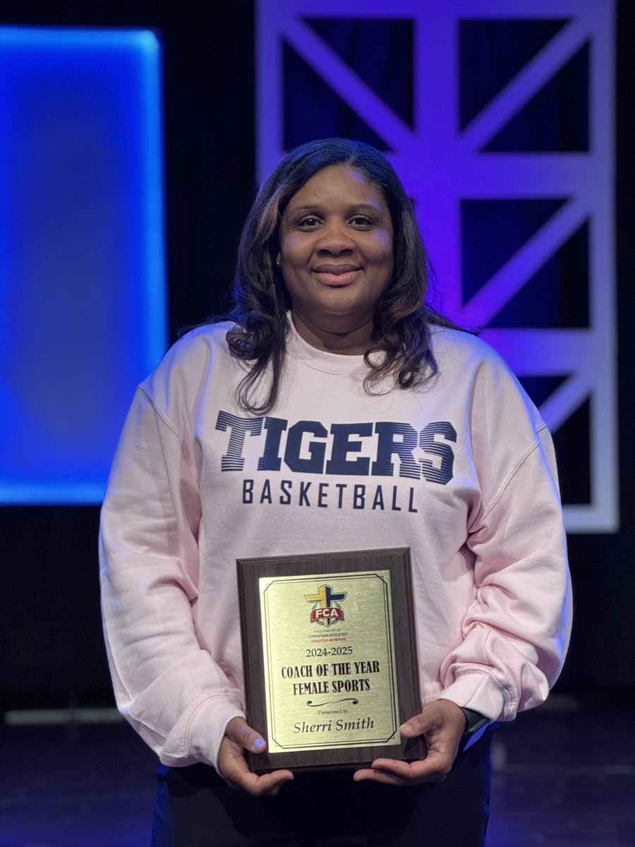 *"‘Whatever you do, work heartily, as for the Lord’ (Col. 3:23). Congrats to my wife, Sherri for living this out and being recognized by [FCA]! Her impact goes far beyond the court. 🏀✝️"*  Man I love this Lady!!