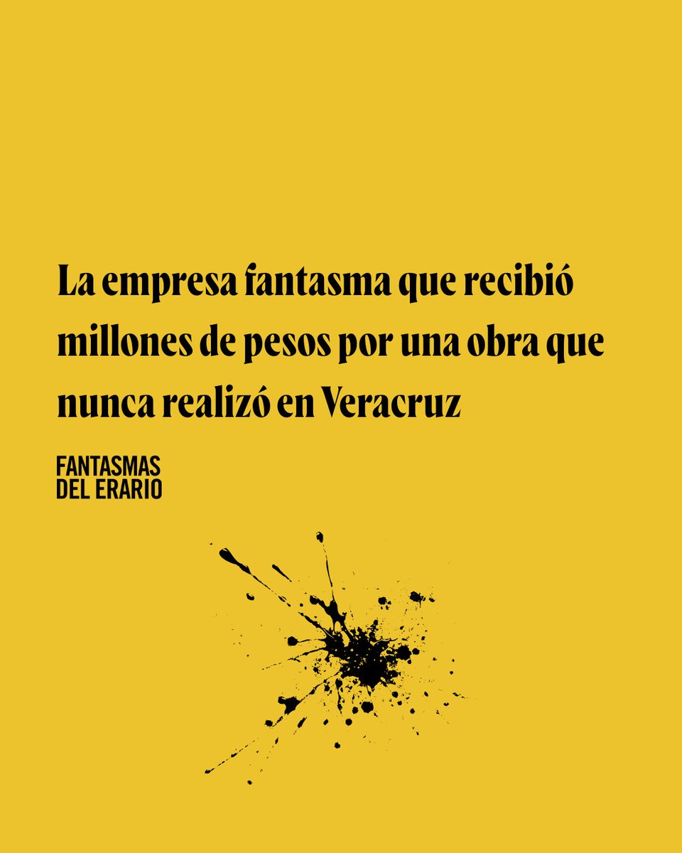 🔎‼️| Una empresa fantasma recibió 4.5 millones de pesos para reparar este camino en Veracruz, pero no hizo nada.

🟡Ocurrió en 2019, durante el gobierno de <a href="/lopezobrador_/">Andrés Manuel</a>.

Abrimos hilo para contarte más sobre #FantasmasDelErario🧵
➡️quintoelab.org/fantasmas-del-…