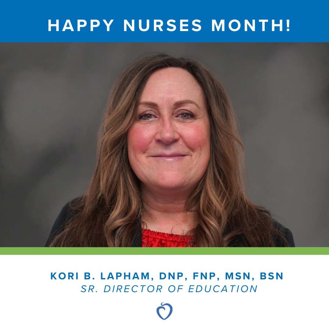 For #NursesMonth, we honor Kori B. Lapham, DNP, Sr. Director of Education. Since Dec. 2024, she’s led our clinical training with skill and compassion, advancing hospice care and our commitment to Clinical Excellence.