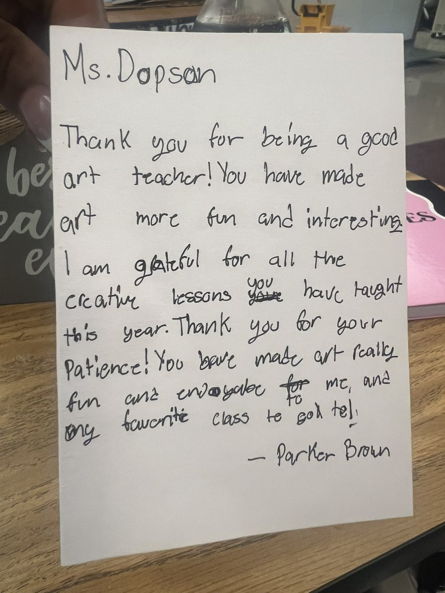 Teacher appreciation week was a blast!!! So thankful for my parents and kids at Bolton Academy! What a fantastic mix of people!  I’m so grateful for those who have been supportive of all my artistic endeavors both in and out of the classroom!