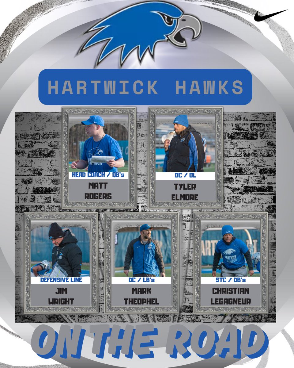 Spring grind. Big vision. Bigger future. Hartwick Football is on the road!

#SOAR 🔵⚪️