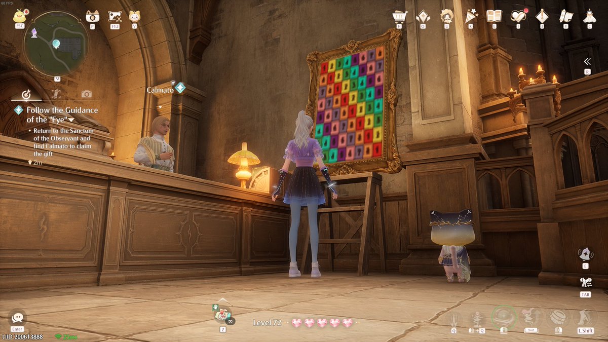 Fastolph's tweet image. Wait a sec in #InfinityNikki they got paintings that look just like UV Maps!