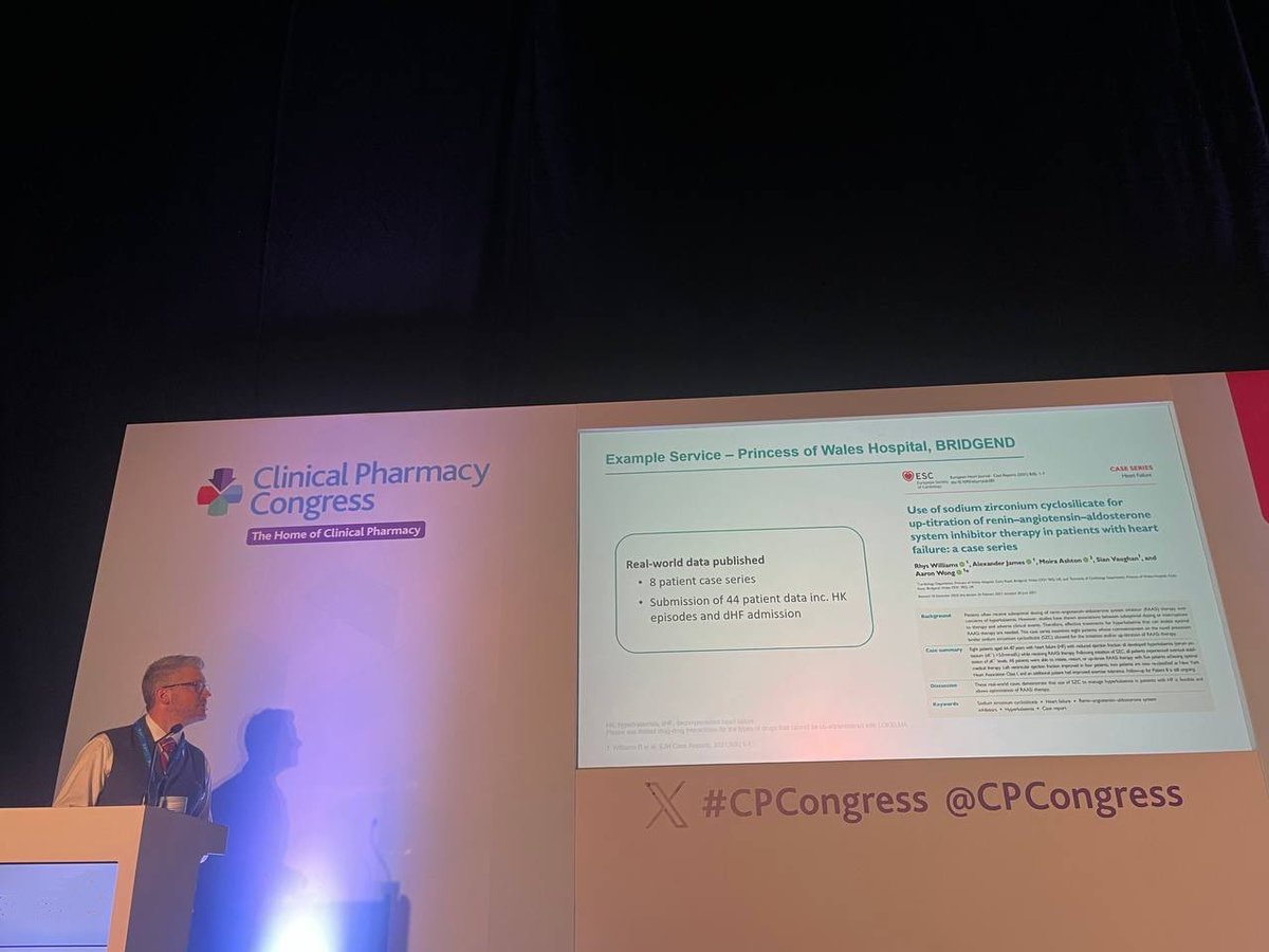Rhys Williams (@rhyswmpharm) on Twitter photo It was a pleasure to speak at <a href="/CPCongress/">Clinical Pharmacy Congress</a>, discussing the benefits that #pharmacists can provide in the management of patients with #HeartFailure. #CPC25 #freedomfromfailure
<a href="/BSHeartFailure/">British Society for Heart Failure #theFword</a>
<a href="/WelshHFSoc/">Welsh Heart Failure Society</a>
<a href="/WGHealthandCare/">Welsh Government Health and Social Care</a>
<a href="/cardiacnetwork/">Rhwydwaith Cardiaidd Cymru / Wales Cardiac Network</a>
<a href="/CwmTafMorgannwg/">Cwm Taf Morgannwg University Health Board</a>
<a href="/ukcpahf/">UKCPA Heart Failure sub-Committee</a> It was a pleasure to speak at <a href="/CPCongress/">Clinical Pharmacy Congress</a>, discussing the benefits that #pharmacists can provide in the management of patients with #HeartFailure. #CPC25 #freedomfromfailure
<a href="/BSHeartFailure/">British Society for Heart Failure #theFword</a>
<a href="/WelshHFSoc/">Welsh Heart Failure Society</a>
<a href="/WGHealthandCare/">Welsh Government Health and Social Care</a>
<a href="/cardiacnetwork/">Rhwydwaith Cardiaidd Cymru / Wales Cardiac Network</a>
<a href="/CwmTafMorgannwg/">Cwm Taf Morgannwg University Health Board</a>
<a href="/ukcpahf/">UKCPA Heart Failure sub-Committee</a>