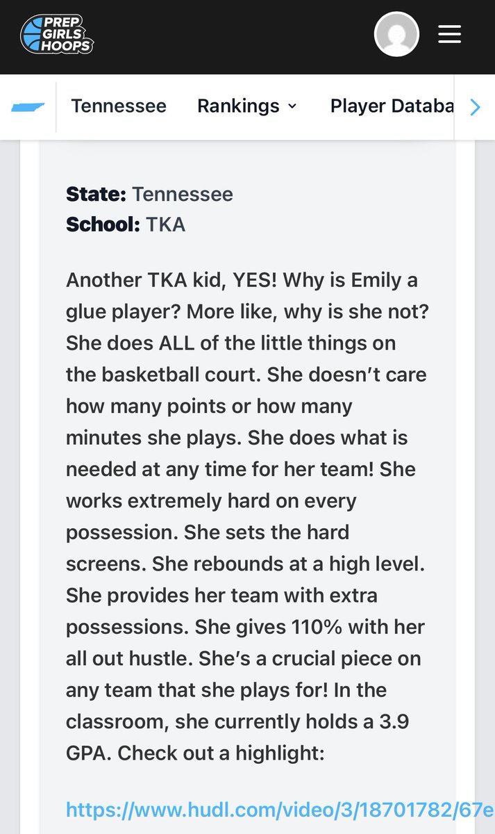 Emily (@emilyatchley_15) on Twitter photo Thank you <a href="/MeadeHoops/">Amanda Meade</a> <a href="/PGHTennessee/">Prep Girls Hoops Tennessee</a> !
#glueplayer
#essential
<a href="/TeamUnlimited16/">Team Unlimited</a>
<a href="/TKALadyLionsWBB/">TKA Lady Lions Basketball</a> Thank you <a href="/MeadeHoops/">Amanda Meade</a> <a href="/PGHTennessee/">Prep Girls Hoops Tennessee</a> !
#glueplayer
#essential
<a href="/TeamUnlimited16/">Team Unlimited</a>
<a href="/TKALadyLionsWBB/">TKA Lady Lions Basketball</a>