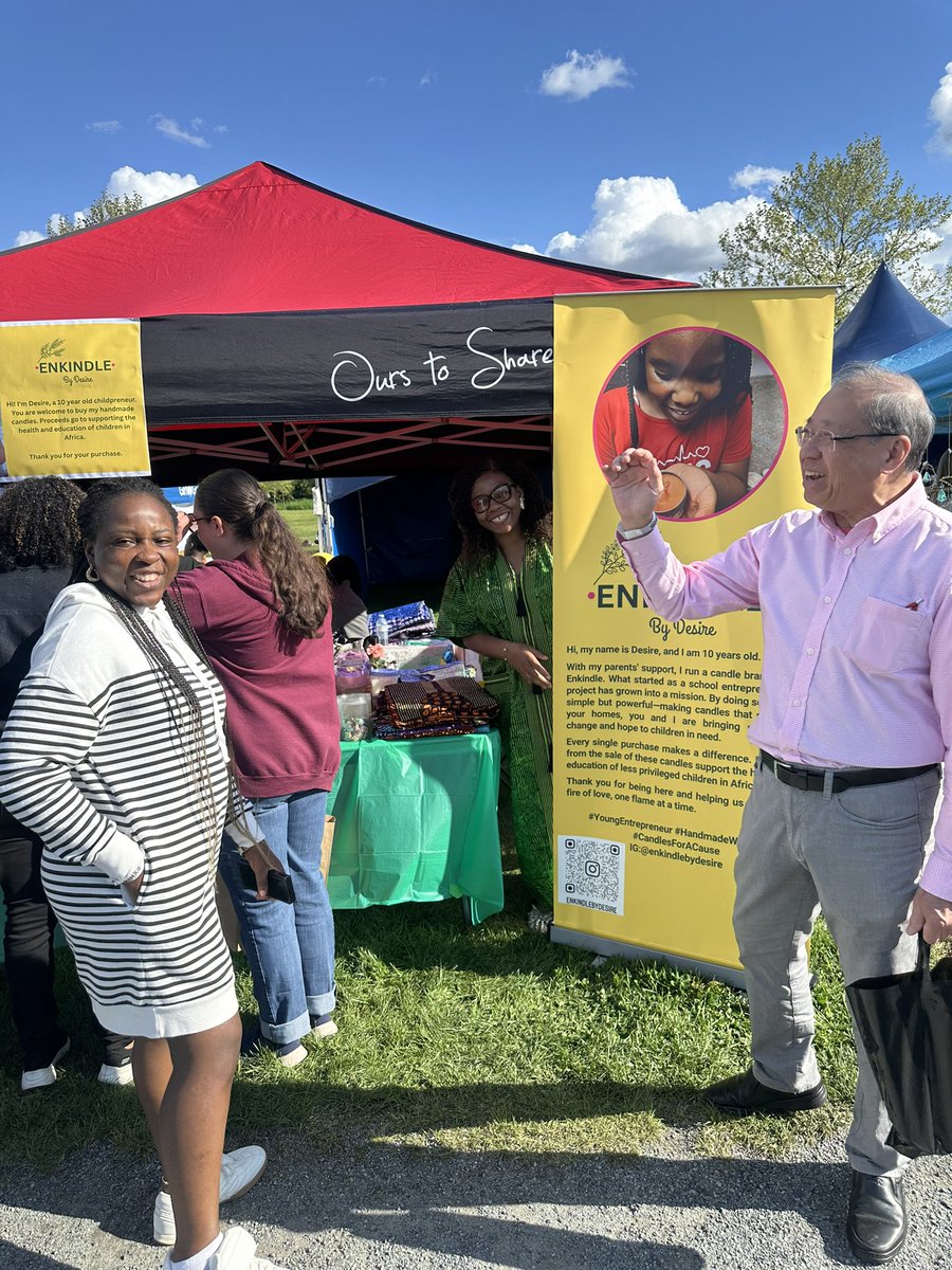 During last weekend’s Home Show, I came across a booth featuring beautifully handcrafted candles made by a talented young lady named Desire, supported by her family. She creates each candle with passion and purpose, donating the proceeds to support children across Africa.