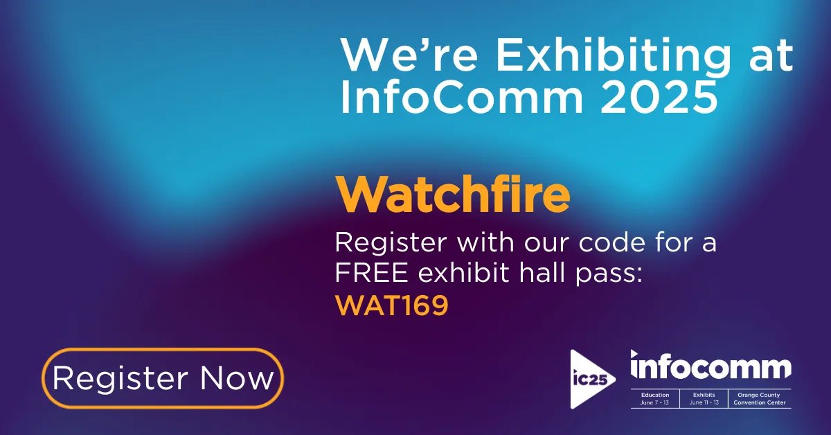 WatchfireSigns's tweet image. Heading to InfoComm? Visit Watchfire's booth #655 to discuss indoor LED, pro AV, and more. Whether brainstorming or troubleshooting, our team has the insights to help you move forward.

Let’s connect!

#InfoComm25 #ProAV #LEDDisplays #WeAreWatchfire