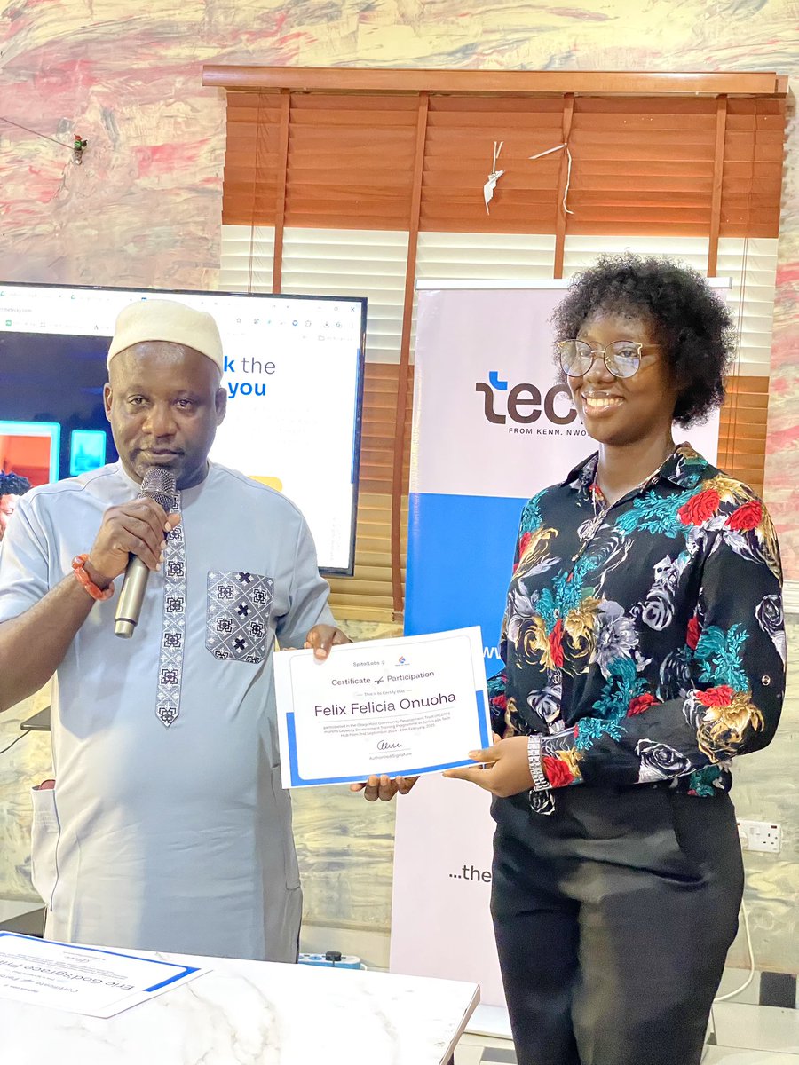 SpitalLabs's tweet image. Congratulations to the graduating class of the SpitalLabs Tech-Up OML58 Training Programme!
Your creativity, commitment &amp;amp; resilience have paid off.
The future is tech-driven—and you’re ready to lead it.
•
•
#TechUp2025 #SpitalLabs #OML58Training #FutureOfTech #PortHarcourtTech